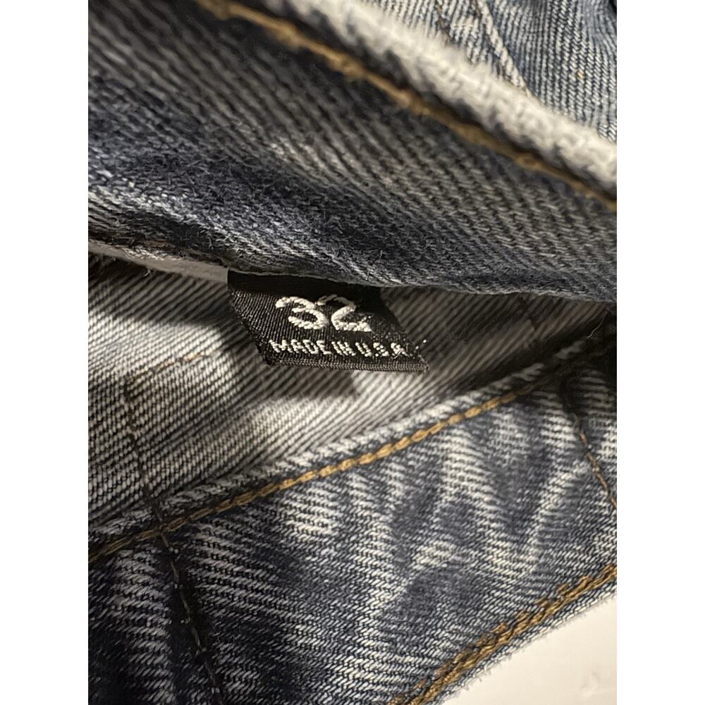Vintage Levi’s 501 Made in USA Cutoff Denim Shorts Women’s Size 32 Button Fly - Picture 4 of 7